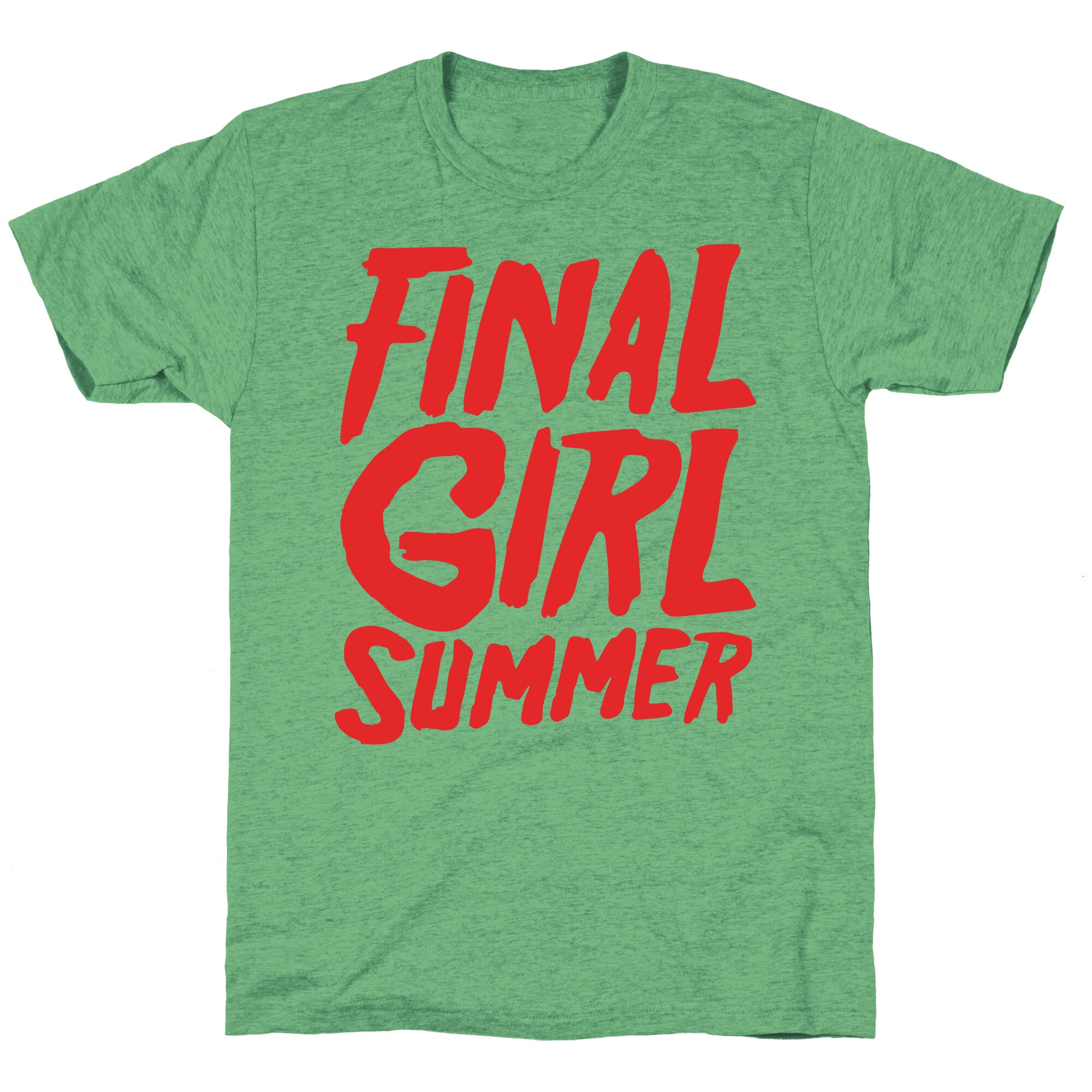 Final Girl Summer Parody White Print Unisex Triblend Tee